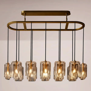 Lucerne Clear Glass Linear Chandelier