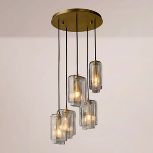 Lucerne Clear Glass Cluster Chandelier