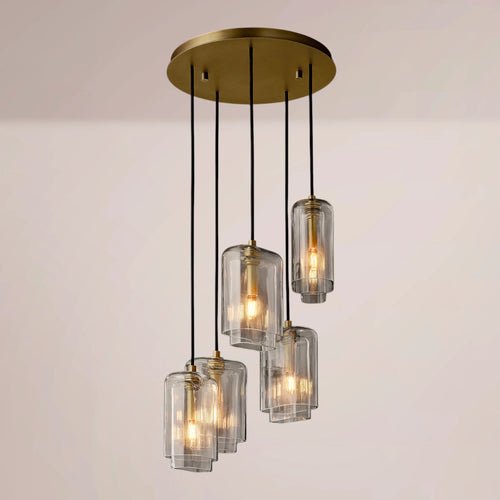 Lucerne Clear Glass Cluster Chandelier