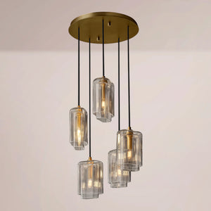 Lucerne Clear Glass Cluster Chandelier