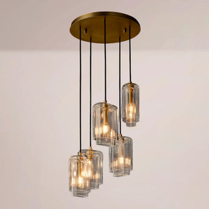 Lucerne Clear Glass Cluster Chandelier
