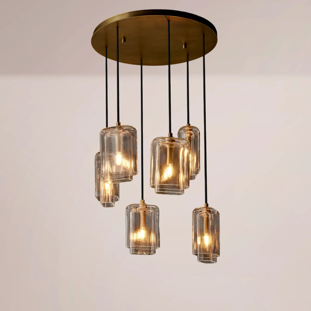 Lucerne Clear Glass Cluster Chandelier
