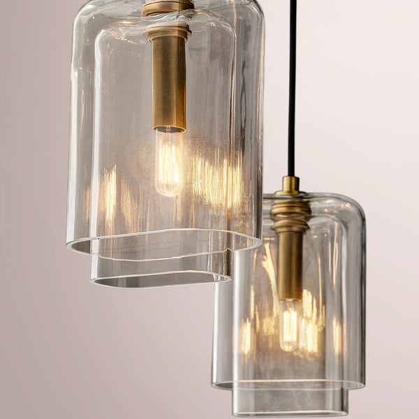Lucerne Clear Glass Cluster Chandelier