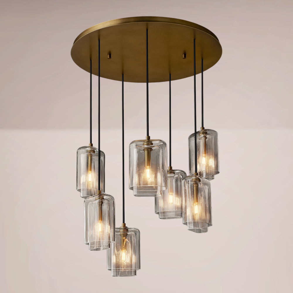 Lucerne Clear Glass Cluster Chandelier