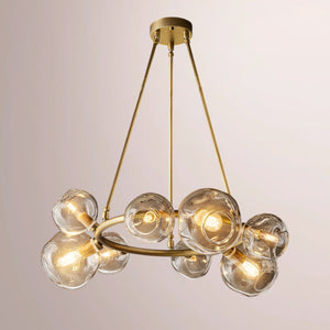 Virelle Bubble Clear Glass Round Chandelier