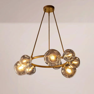 Virelle Bubble Clear Glass Round Chandelier
