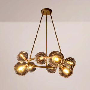 Virelle Bubble Smoke Glass Round Chandelier