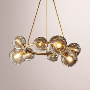 Virelle Bubble Smoke Glass Round Chandelier