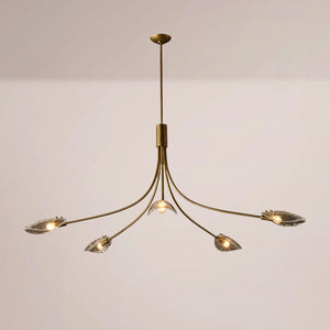 Fleuris Clear Glass Round Chandelier