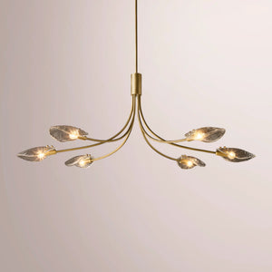 Fleuris Smoke Glass Linear Chandelier