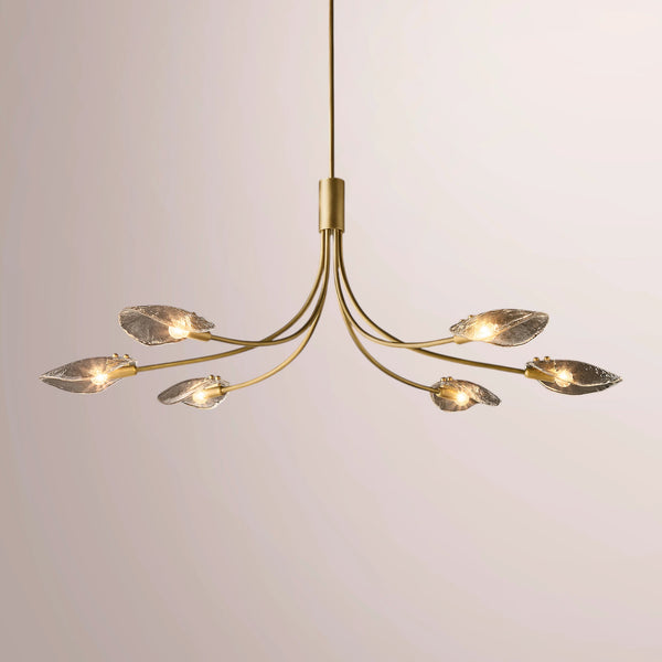 Fleuris Smoke Glass Linear Chandelier