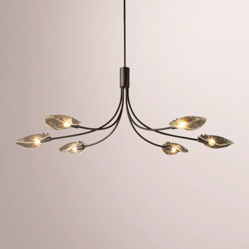 Fleuris Smoke Glass Linear Chandelier