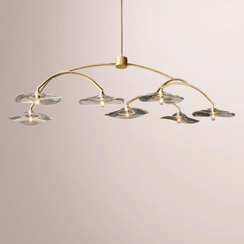 Nympha Clear Glass Round Chandelier