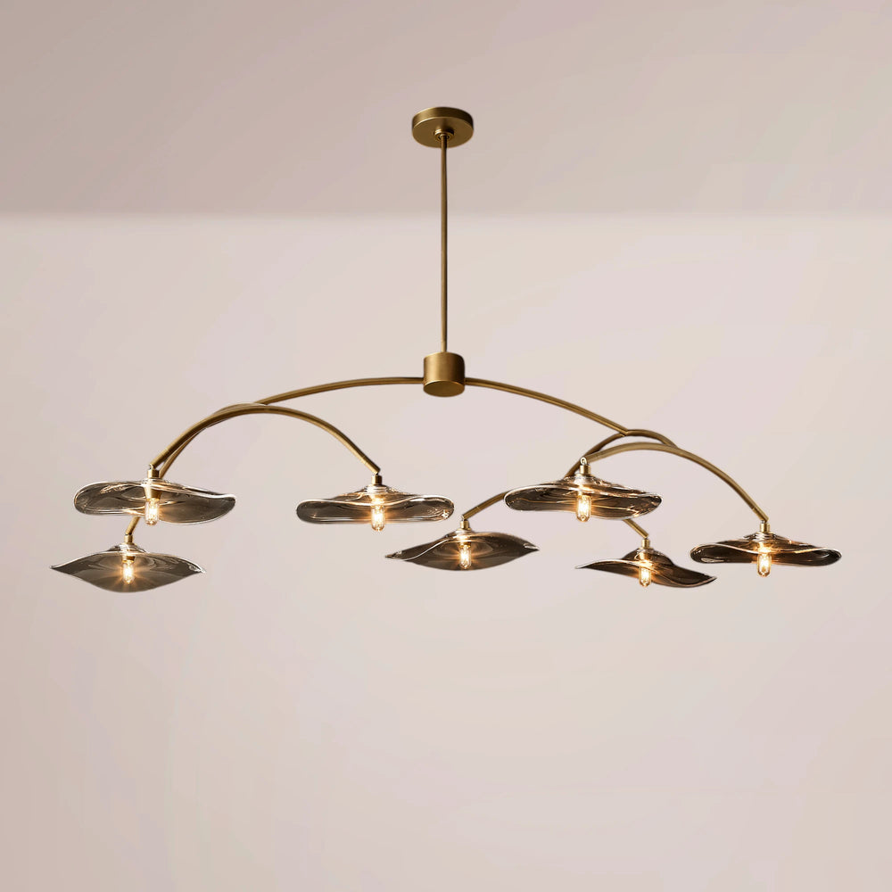 Nympha Clear Glass Round Chandelier