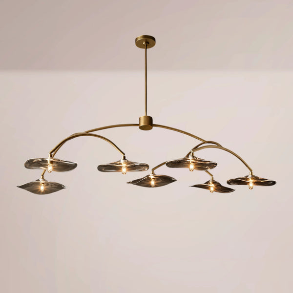 Nympha Clear Glass Round Chandelier