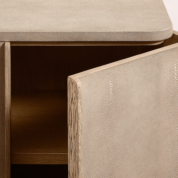 Linee Shagreen Media Console