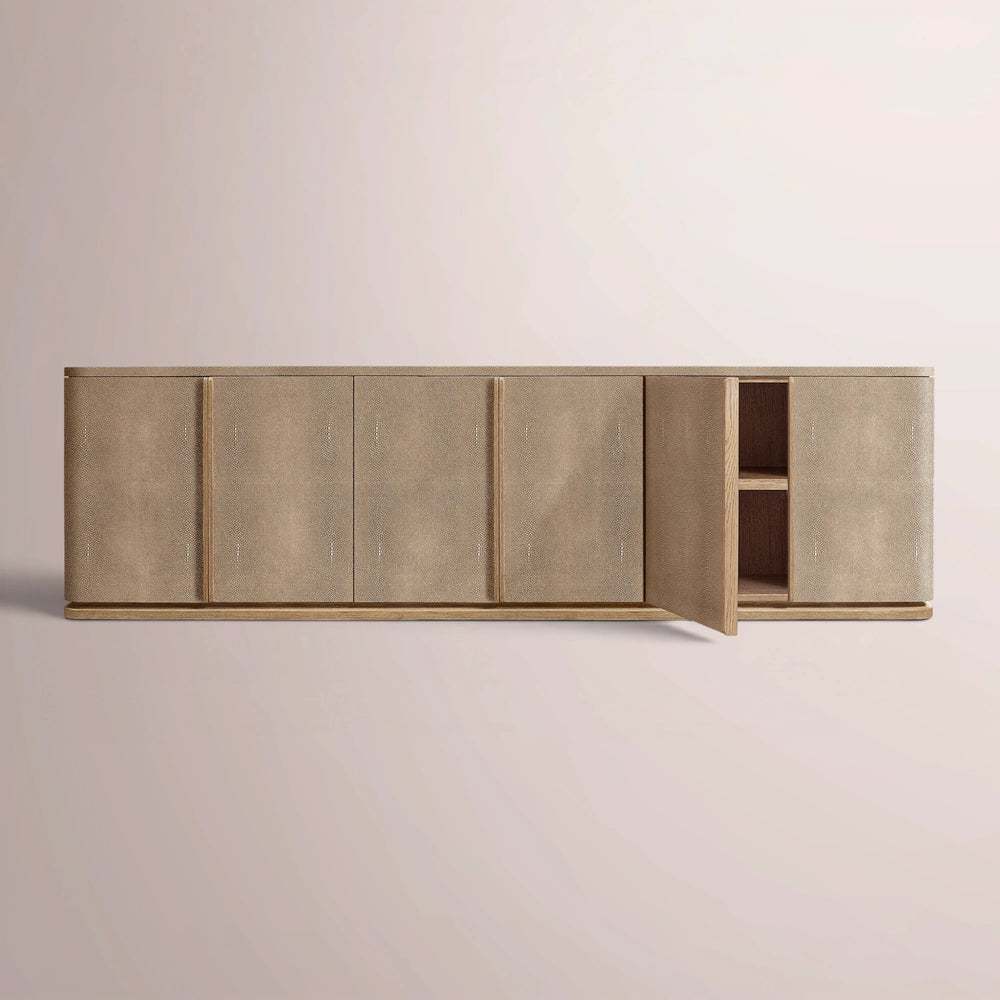 Linee Shagreen Media Console