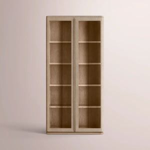 Linee Shagreen Glass Cabinet