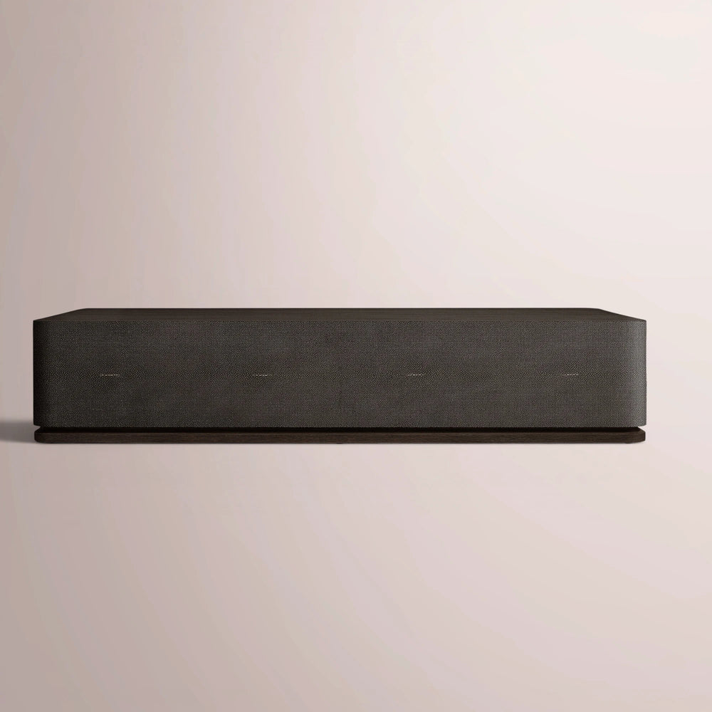 Linee Shagreen Rectangular Plinth Coffee Table