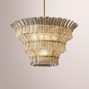 Romaino Clear Glass Round Chandelier