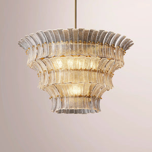 Romaino Clear Glass Round Chandelier