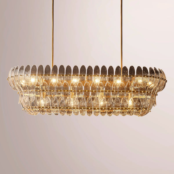 Amilar Clear Glass Linear Chandelier