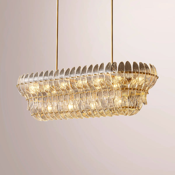 Amilar Clear Glass Linear Chandelier