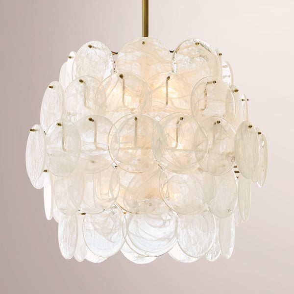Lunara Glass Disc Chandelier