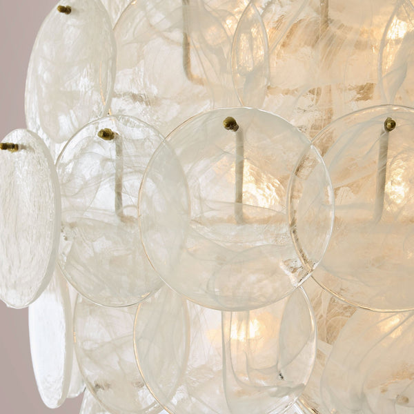 Lunara Glass Disc Chandelier