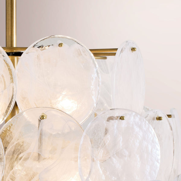 Lunara Glass Disc Chandelier