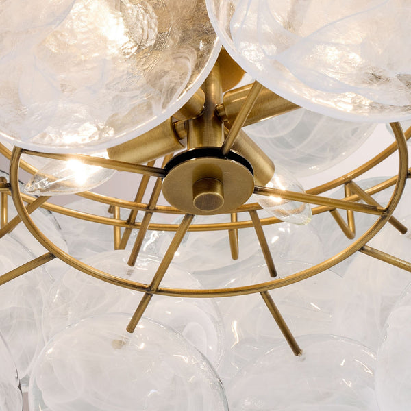 Lunara Glass Disc Chandelier