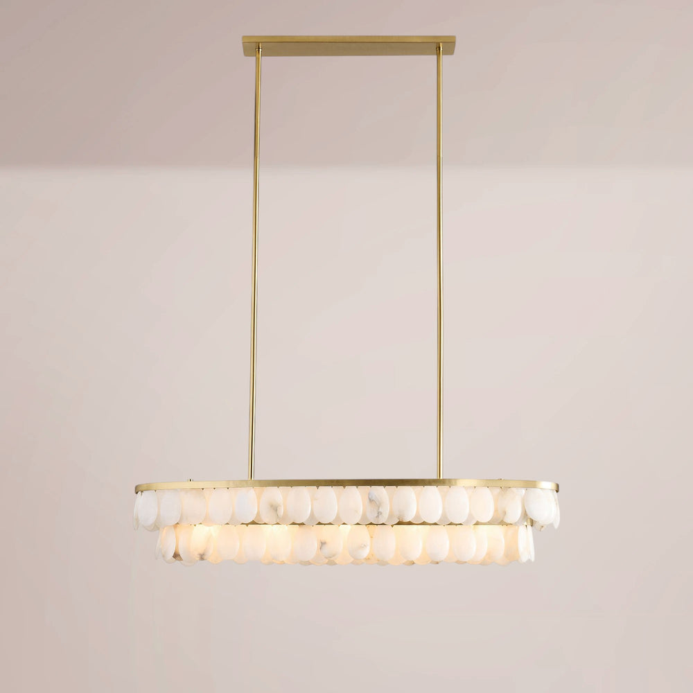 Aveline Alabaster Linear Chandelier