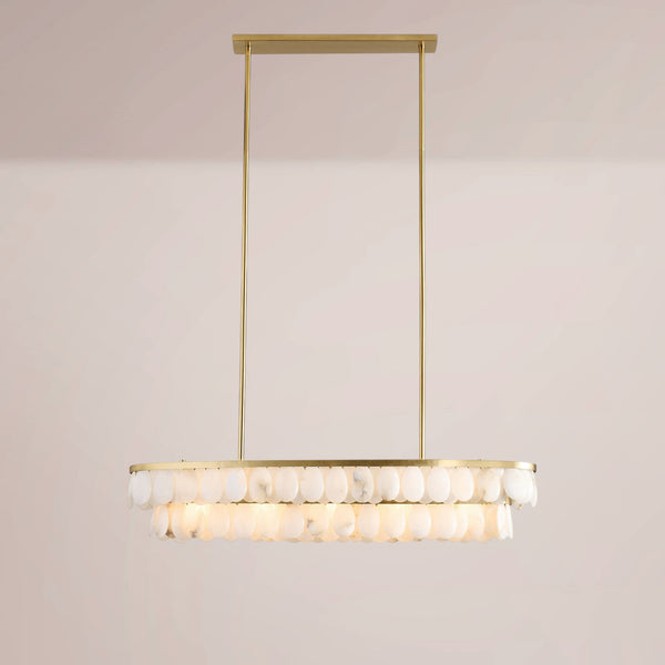 Aveline Alabaster Linear Chandelier