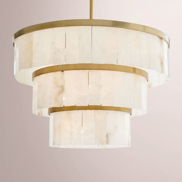 Wendham Alabaster 3 Tier Chandelier