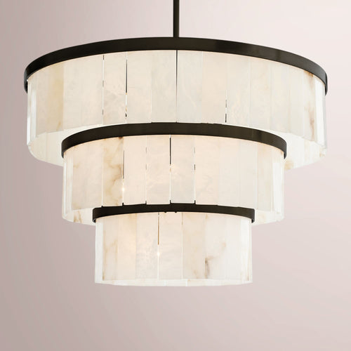 Wendham Alabaster 3 Tier Chandelier