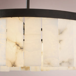 Wendham Alabaster Tile Round Chandelier