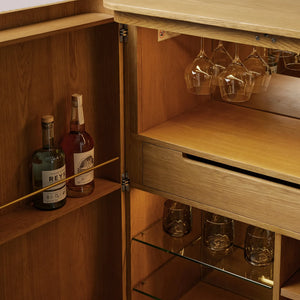 Fanny Wood Bar Cabinet