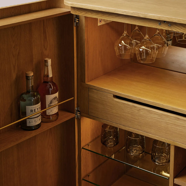 Fanny Wood Bar Cabinet